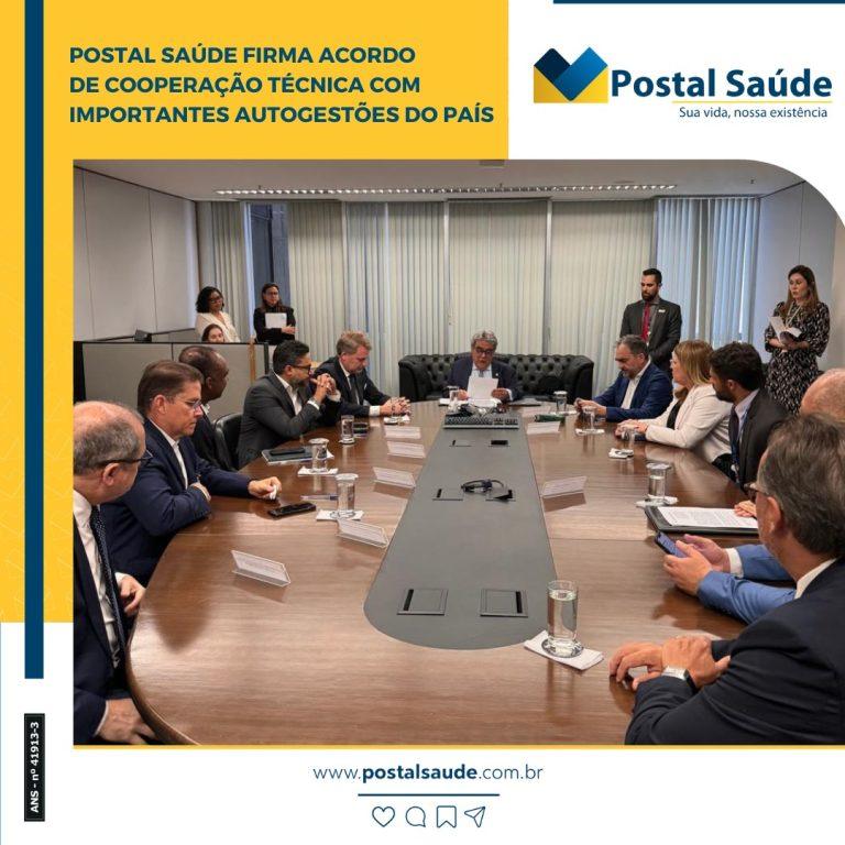 Postal Saúde firma acordo de cooperação técnica com importantes autogestões do país