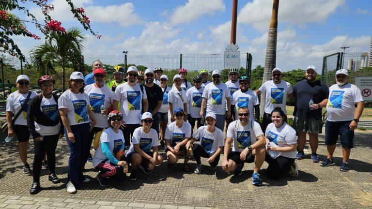 Postal Saúde e Correios promovem passeio ciclístico em Fortaleza