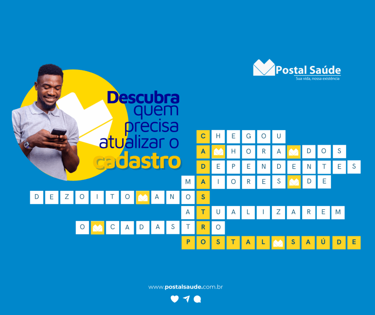 Importante! Atualização obrigatória de cadastro para maiores de 18 anos