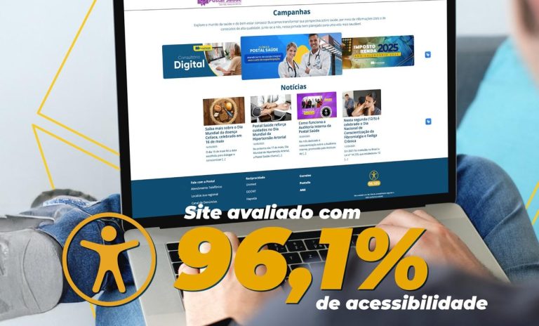Postal Saúde recebe chancela de acessibilidade e reforça compromisso com a inclusão digital