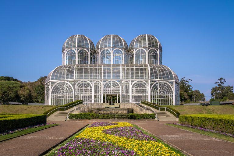 Greenhouse of Curitiba Botanical Garden - Curitiba, Parana, Braz