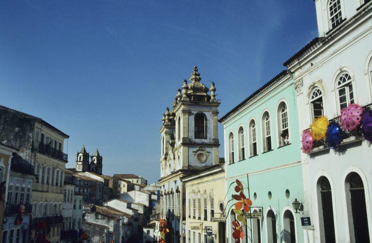 Street in salvador brazil