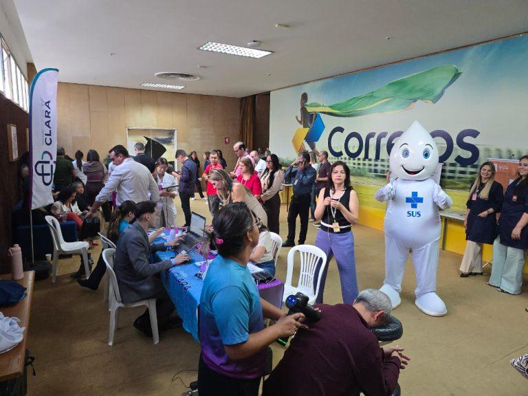 Circuito Saúde movimenta a manhã de trabalho dos empregados dos Correios em Brasília/DF